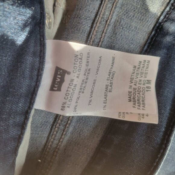 Levis Womens 312 Shaping Bootcut Jeans Medium Wash Denim Size 16M Cotton & Elast - Picture 5 of 5